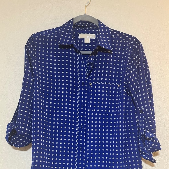 Michael Kors - Geometric Button-Up Dress Shirt | Size XS - Picture 1 of 4